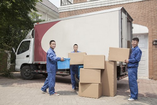 Removal team assessing safety before a move