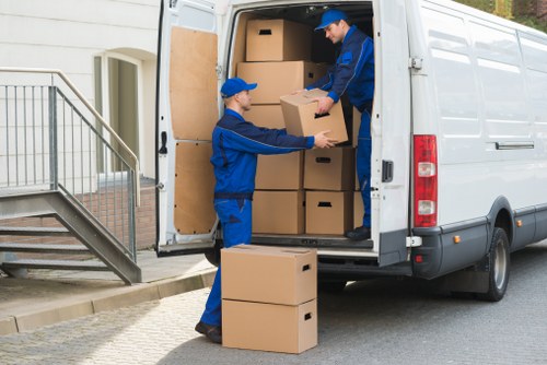 Man and van service loading furniture in Holloway street