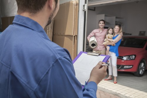 Local van loading for student removals in Holloway