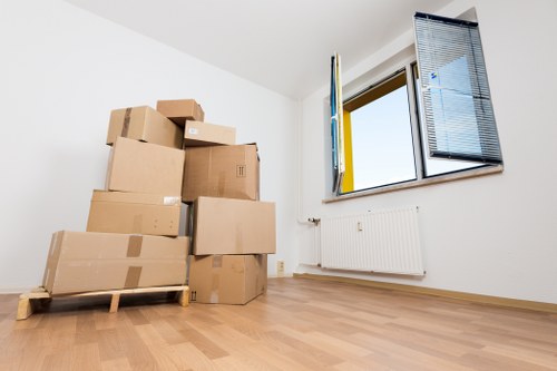 Packing boxes for a Holloway home move