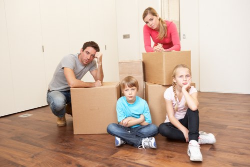 Holloway moving services organizing items during relocation