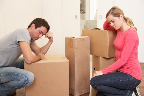Professional movers loading furniture for a Holloway relocation