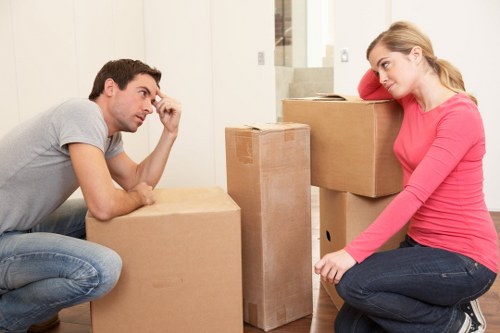 Professional removals team carrying out a risk assessed move